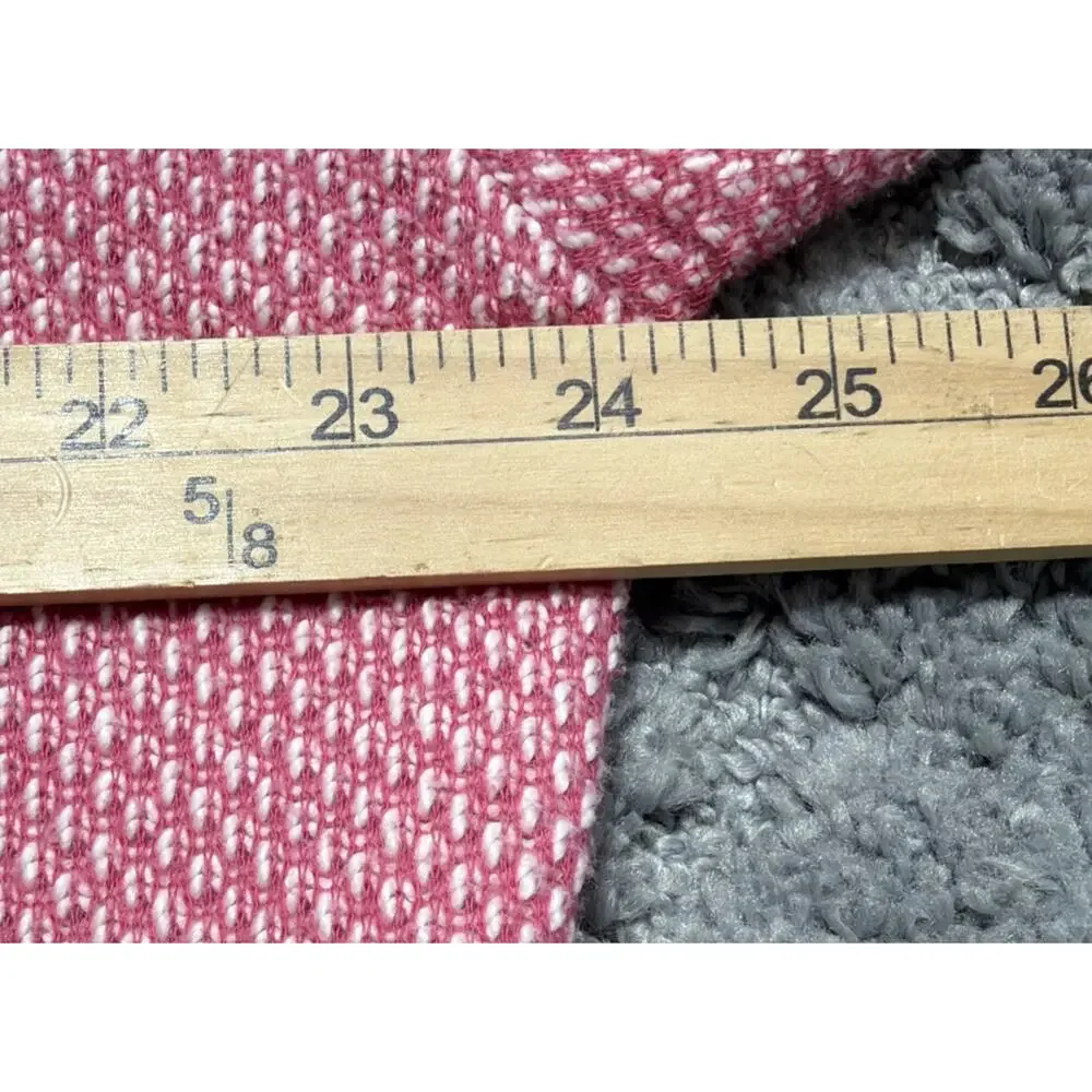 Southern Shirt Oversized Sweater Womens Large Pink Birdseye Crew Neck Casual
